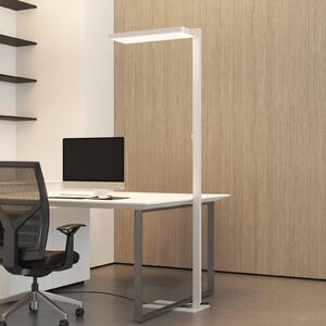 Arcchio lampa stojąca LED Timon, 195 cm, biały, 54 W, aluminium Timon Arcchio, możliwość ściemniania, biały / opal, biuro, aluminium, nowoczesny
