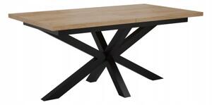 STÓŁ OKRĄGŁY ROZKŁADANY METAL LOFT SALON POKÓJ JADALNIA 180x90+2x40cm