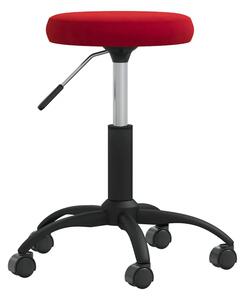 Obrotowy taboret na kółkach winna czerwień K9-W28