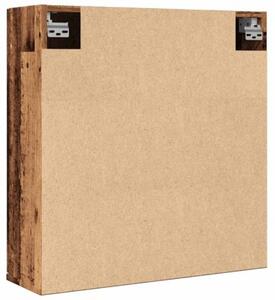 Szafka łazienkowa z lustrem, stare drewno, 64x20x66,5 cm