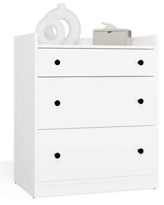 Biała komoda z 3 szufladami D5-B56