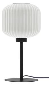 Lampka stołowa ze szklanym kloszem biała T5-B20