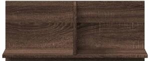 Półka ścienna, 70x16,5x30 cm, brązowy dąb