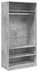 Szafa, szaroÅÄ betonu, 100x50x200 cm, materiaÅ drewnopochodny