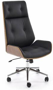 Nowoczesny czarny fotel biurowy obrotowy W1-D35