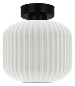 Lampa sufitowa ze szklanym kloszem biała L4-R09
