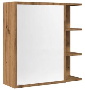 Szafka z lustrem, dąb artisan, 62,5x20,5x64 cm