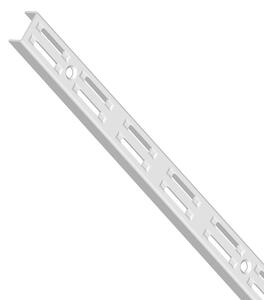 Pionowy profil do ELEMENT SYSTEM, otwory dwurzędowe, 1000 mm, biały