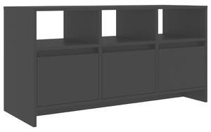 Szafka pod TV, czarna, 102x37,5x52,5 cm, płyta wiórowa