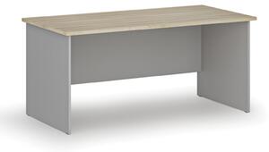 Biurko PRIMO GRAY, 160x80 cm, szary/dąb naturalny