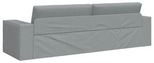 Sofa bed jasnoszary 245 x 78 x 77 cm tkanina