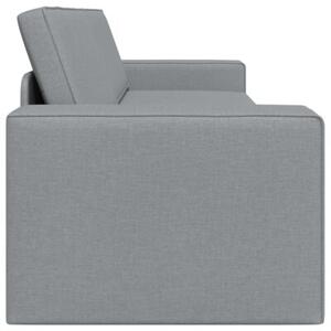 Sofa bed jasnoszary 245 x 78 x 77 cm tkanina