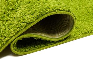 Zielony chodnik dywanowy shaggy na metry - Ular