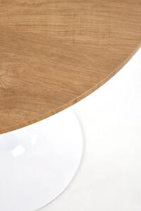 EMWOmeble Stół okrągły 80 STING / naturalny, noga - biały