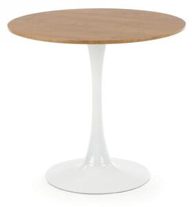 EMWOmeble Stół okrągły 80 STING / naturalny, noga - biały