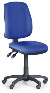 Krzesło biurowe ATHEUS bez podłokietników, niebieske