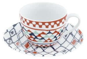 Zestaw 6 porcelanowych filiżanek ze spodkami Villa Altachiara Goji