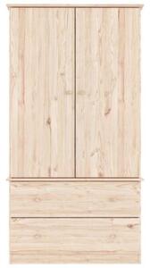Szafa alta, 90x55x170 cm, lite drewno sosnowe