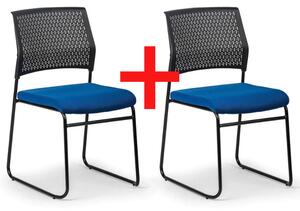 Krzesło konferencyjne MYSTIC 1+1 GRATIS, niebieski