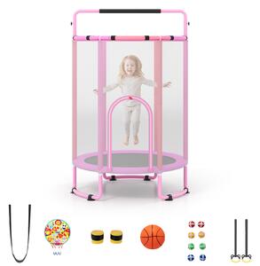 Trampolina dziecięca z akcesoriami o średnicy 140 cm