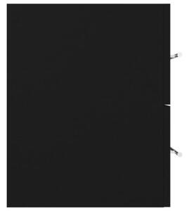 Szafka pod umywalkę, czarna, 100x38,5x48 cm