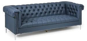 Sofa RICK, trzyosobowa, niebieska