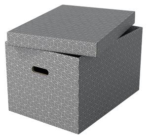 Zestaw 3 szarych pudełek do przechowywania Esselte Home, 35,5x51 cm