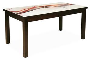 Stół rozkładany SJ71G o wym. 160/90 + 50 cm szkło Lacobel