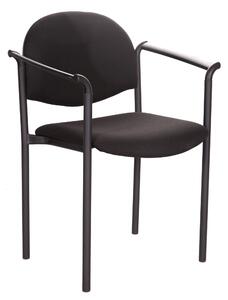 Tapicerowane krzesło biurowe z podłokietnikami Styl PD