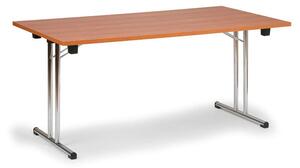 Składany stół konferencyjny FOLD, 140x69 cm, czereśnia