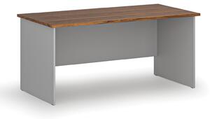 Biurko PRIMO GRAY, 160x80 cm, szary/orzech