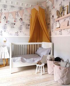 Złoty baldachim nad dziecięce łóżeczko - Kseto