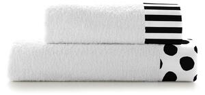 Zestaw 2 bawełnianych ręczników Blanc Dot