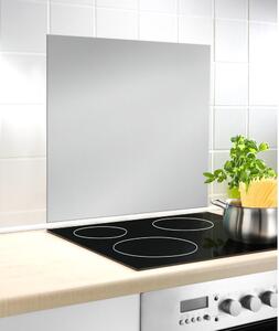 Szklana płyta ochronna na ścianę przy kuchence w srebrnej barwie Wenko, 70x60 cm