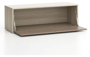 Szafka LAYERS niska, uchylna, 1200 x 400 x 394 mm, dąb naturalny /dąb bejcowany