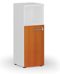Szafa biurowa kombinowana PRIMO WHITE, 400 x 420 x 1087 mm, biały/wiśnia