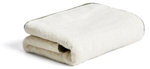 Biały/zielony bawełniany ręcznik kąpielowy frotte 70x140 cm Sedora – Kave Home