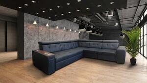 Narożnik rozkładany 280/260 cm Tulum I 1x relax elektryczny, barek, uchwyty na kubki, gniazdko zasilające