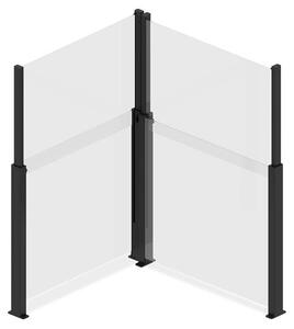 Ogrodzenie szklane 90 x 110 / 180 cm Anthracite - GUTROOF