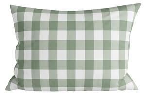 Poszewka na poduszkę z mikrofibry COUNTRY CHECK 70x90 cm, zielono-szara