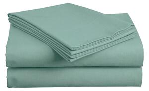 Bawełniane prześcieradło 140x240 cm pistacjowe, 100% bawełna