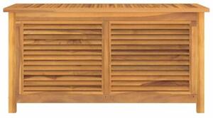 Skrzynia ogrodowa z workiem, 114x50x58 cm, lite drewno tekowe