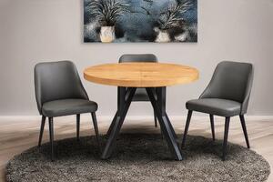 Stół S99 Fi 100 + wkładka 2 x 50 cm + 4 krzesła skórzane Filip