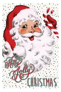 Biała ścierka bawełniana eleanor stuart Holly Jolly Christmas, 46x71 cm
