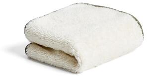 Biały/zielony bawełniany ręcznik frotte 30x50 cm Sedora – Kave Home
