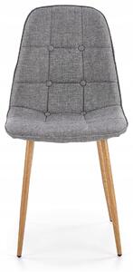 Krzesło tapicerowane do salonu k316 szare