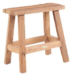 Bazar Bizar - Rustykalny drewniany taboret Fab