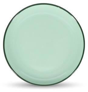 Zielony kamionkowy talerz deserowy ø 18 cm Duo – ONA
