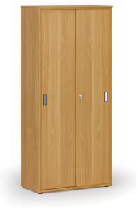 Szafa z drzwiami przesuwnymi PRIMO WOOD, 800 x 420 x 1781 mm, buk