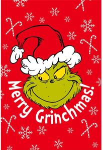 Czerwony koc dziecięcy z mikfroflaneli 100x150 cm Grinch – Jerry Fabrics